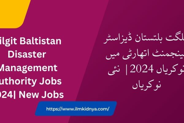 Gilgit Baltistan Disaster Management Authority Jobs 2024| New Jobs