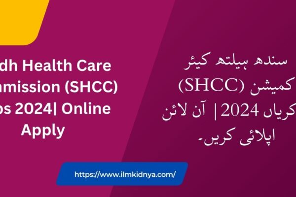 Sindh Health Care Commission (SHCC) Jobs 2024| Online Apply