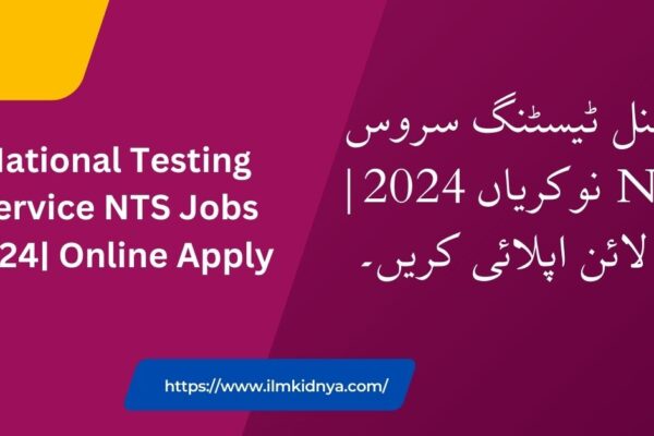 National Testing Service NTS Jobs 2024| Online Apply