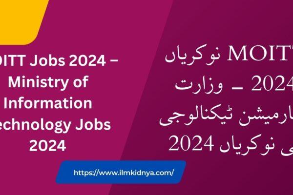 MOITT Jobs 2024 – Ministry of Information Technology Jobs 2024