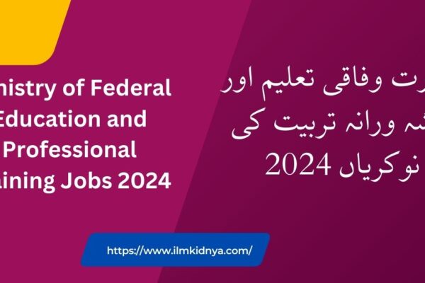 Ministry of Federal Education and Professional Training Jobs 2024