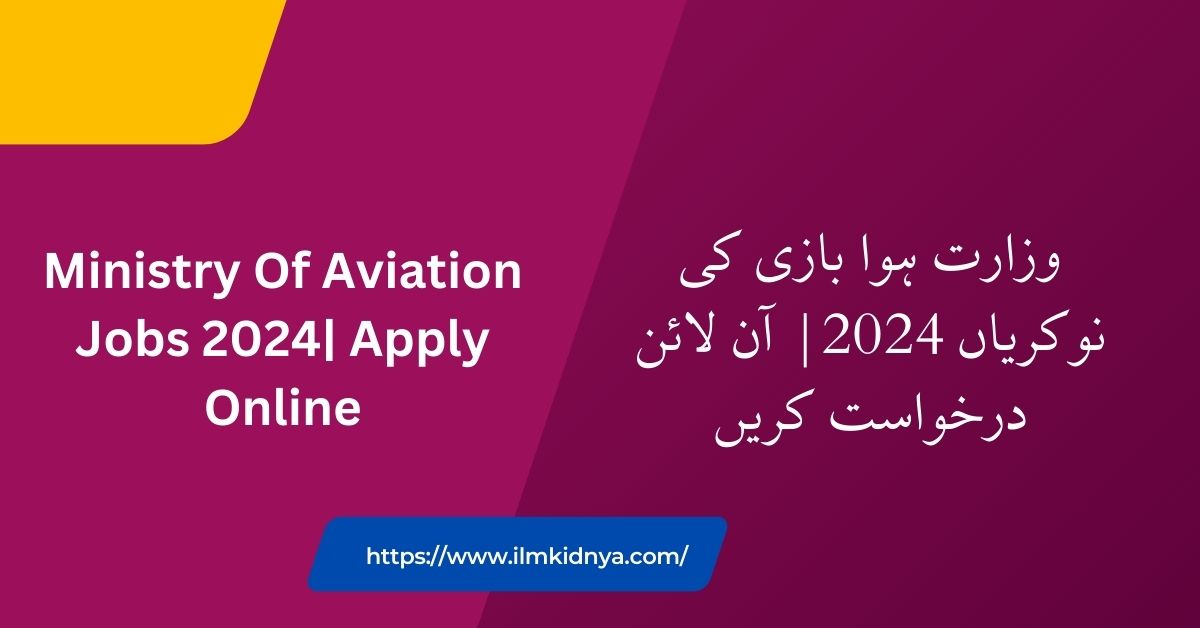 Ministry Of Aviation Jobs 2024| Apply Online