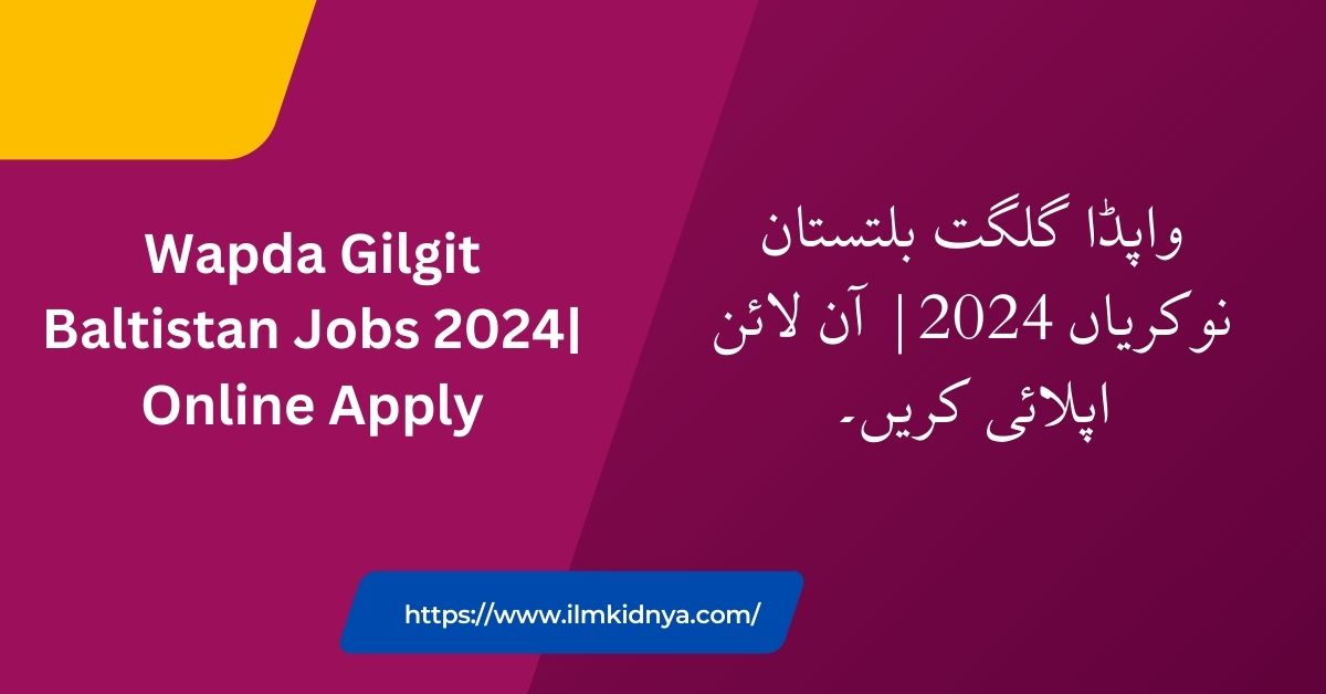 Wapda Gilgit Baltistan Jobs 2024| Online Apply